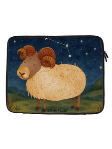 Mr. & Mrs. Panda Сумка для ноутбука с изображением знака зодиака Овен (без буквы S) белого цвета