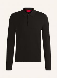 Трикотажная рубашка поло san pippo slim fit Hugo, черный