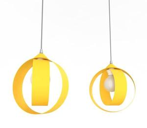 Подвесной светильник Lumicom Nucleo, 25x25x25 см, желтый