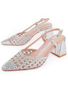 Туфли Carola серебристого цвета Montevita