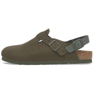 Токио баклд бэклес клоги Birkenstock, оливковый