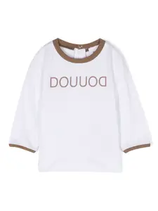 Футболка с логотипом Douuod Kids, белый