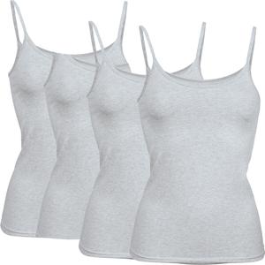 Майка Erwin Müller 4er Pack, цвет hellgrau meliert