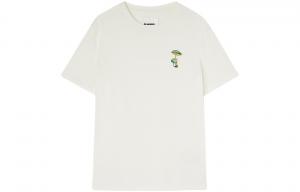 Футболка из хлопка с круглым вырезом JIL SANDER, белый