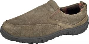 Мужские тапочки Clarks с верхом из замши SAB30194A - закрытая задняя часть с двойной резинкой и съемной стелькой - домашние тапочки для мужчин для использования дома и на улице