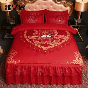 Yalu Комплект постельного белья 1,5 м, 4 предмета: пододеяльник 200x230 см