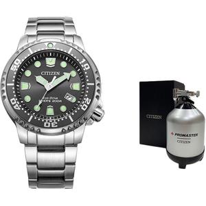 CITIZEN Часы Glacier Collection Light Powered Quartz Movement Stainless Steel Strap Watch Unisex Black Dial