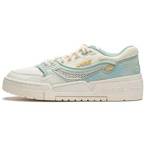 Кроссовки LINING 001 BTC Skateboarding Shoes Women's Low-top Milky White/pale Moss Blue, голубой