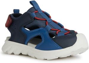 Сандалии Geox Airadyum 1 для мальчиков (малыш/ребенок/старший ребенок), красный/синий/темно-синий