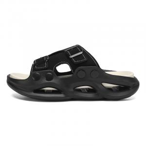 NANJIREN Тихие устойчивые к запахам и истиранию унисекс шлепанцы слайдеры черные, цвет Black