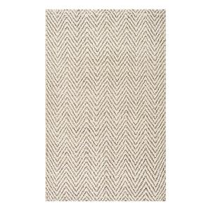 Ковер Vania Chevron из джута Nuloom, белый, 77x305 см