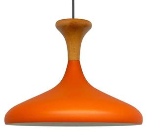 Подвесной светильник Bamyum Champion Pilz-Holz Lampe, 35x29x35 см цвет orange/weiß