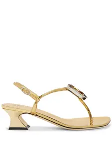 Босоножки Anthonia 45 с кристаллами Giuseppe Zanotti, золотой