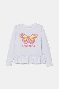 Детская хлопковая водолазка Guess, белый