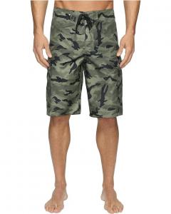 Шорты для плавания Quiksilver Manic Camo 22", цвет Forest Night