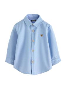 Next Рубашка на пуговицах 'Oxford' синего цвета Regular fit