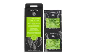 Унисекс маска для лица Apivita, Cactus moisturizing rejuvenation mask