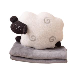 Плюшевая кукла-одеяло 2-в-1 милый ягненок Fox fairy, Pillow - Baa Baa Sheep 30*45Cm/100*170Cm