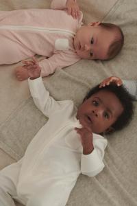 Спальный мешок Clever Zip Up из органического хлопка Mori, белый