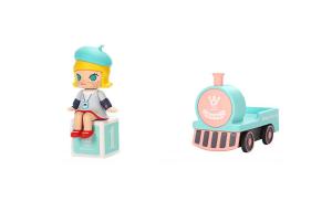 Molly Happy Train Big Party Collection загадочная коробка 1 подтвержденная загадочная коробка, открыть и распаковать POP MART