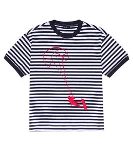 Футболка из хлопкового джерси с принтом Il Gufo, разноцветный