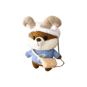 Плюшевая игрушка Healing Series Shiba Inu высотой 26 см AZLCL, Shiba Inu Plush Doll[Blue]
