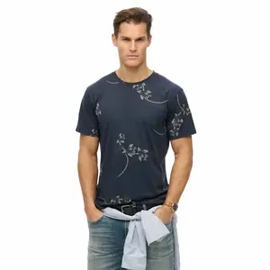 Футболка с коротким рукавом Superdry Classic Ess Rlxd Printed, синий