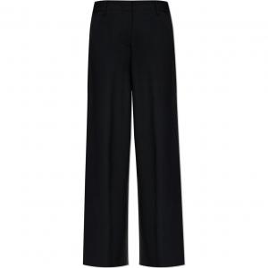 Широкие брюки с нашивкой-логотипом KENZO, черный