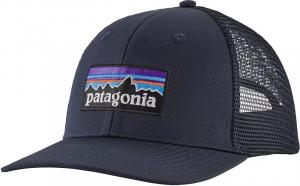 Мужская кепка с логотипом Patagonia P-6 Trucker, темно-синий