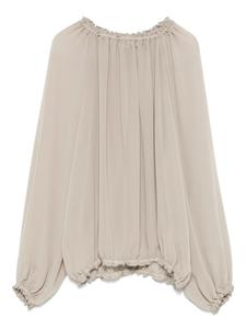 Блузка с оборками Blanca Vita, нейтральный