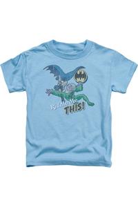 Футболка с коротким рукавом для детей Batman "Загадай мне загадку" Gildan, синий