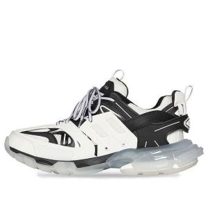 Кроссовки track sneaker 'clear sole - white black' Balenciaga, черный