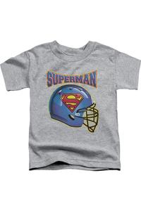 Футболка с коротким рукавом и шлемом Супермена для детей Gildan, Athletic Heather