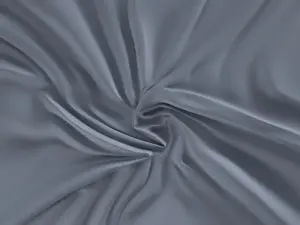 Простыня сатиновая Kvalitex на резинке 180х200 см темно-серая KVALITEX