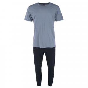 Мужской комплект для сна из французского трикотажа Hanes, черный