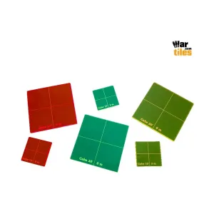 Шаблон куба — темно-красный, War Tiles - RPG Templates and Trackers