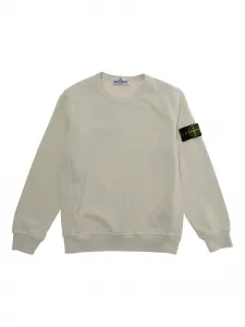 Лонгслив с нашивкой Stone Island Junior, нейтральный