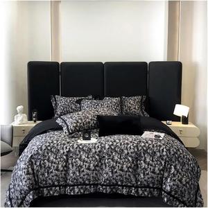 KYTGFH Комплект постельного белья 1000Tc Egyptian Cotton с цифровой печатью, принт зебра