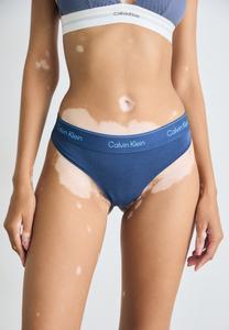 Трусы Calvin Klein Underwear THONG ICON COTTON MODAL, Dark Denim/Dark Blue