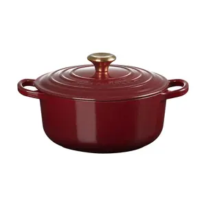 Чугунная круглая кокотница Le Creuset, коричневый