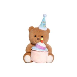 Праздничный колпак, плюшевая кукла мишка 30/40см высота IDOR