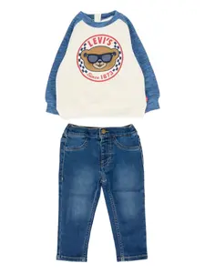 Костюмы с брюками с логотипом Levi's Kids, синий