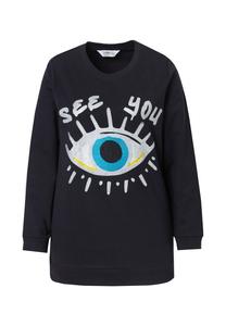Толстовка WITH DECORATIVE EYE PATTERN Angel of Style, черный