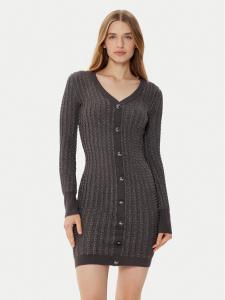 Трикотажное платье облегающего кроя Guess, серый