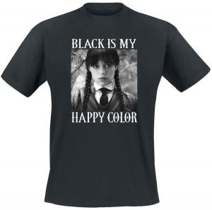 Футболка Wednesday Black Is My Happy Colour, черный