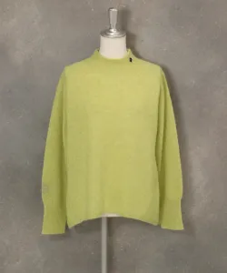 Трикотажная куртка с высоким воротником из 100% шерсти яка Studio Picone, цвет Yellow(049)