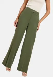 Брюки прямого кроя с широкими штанинами Lipsy, Khaki Green