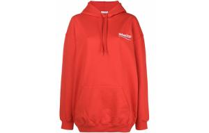 Толстовка женская Balenciaga с капюшоном, красный