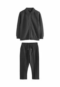 Спортивный костюм с воротником стандартного кроя Next, Charcoal Grey