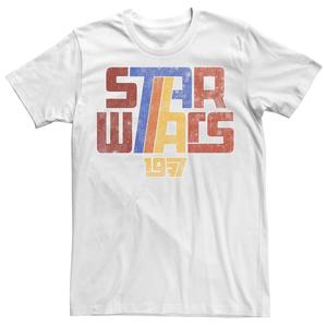 Мужская футболка с графическим логотипом в стиле супер ретро 1977 года Star Wars